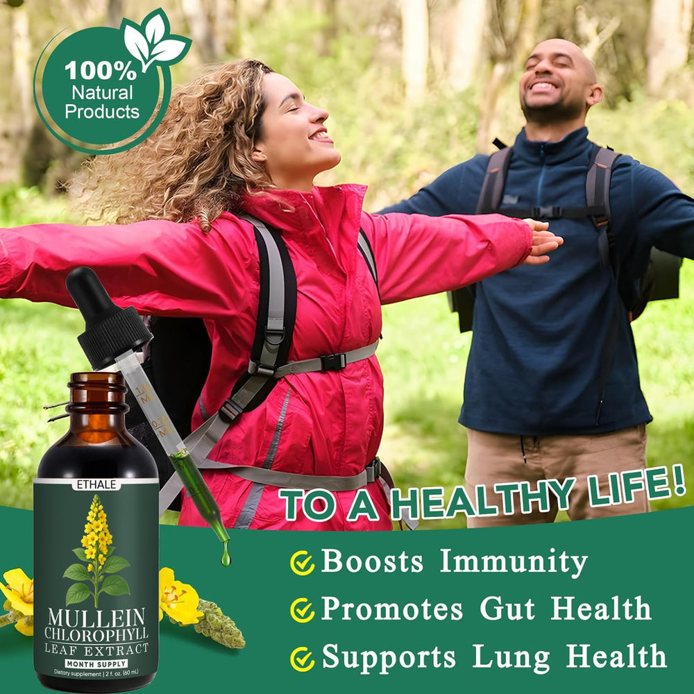 Chlorophyll and herbal blend representation for lung support