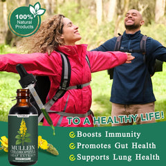 Chlorophyll and herbal blend representation for lung support