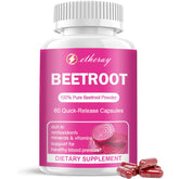 Etheray Beetroot Capsules bottle front view (60 capsules)