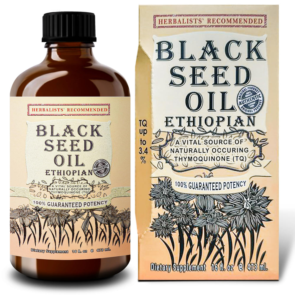 Ethiopian Black Seed Oil 16oz bottle front view