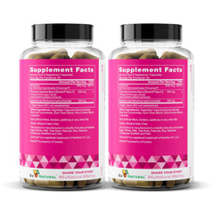 Eu Natural Metabolism for Her visuals show use with meals to support balanced calories.