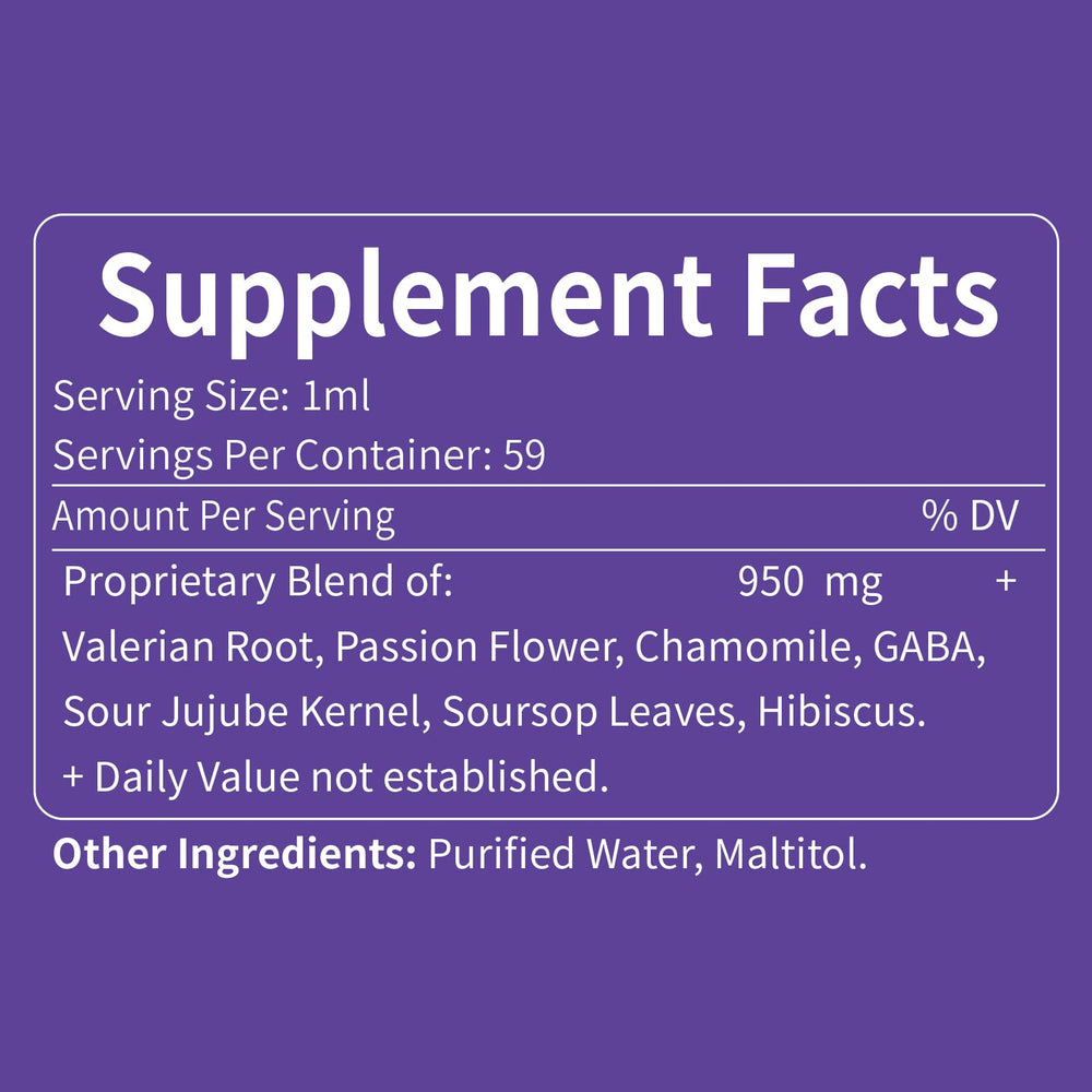 2oz bottle packaging of Eubrition passion flower sleep drops