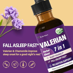 Valerian root and herbs used in the tincture