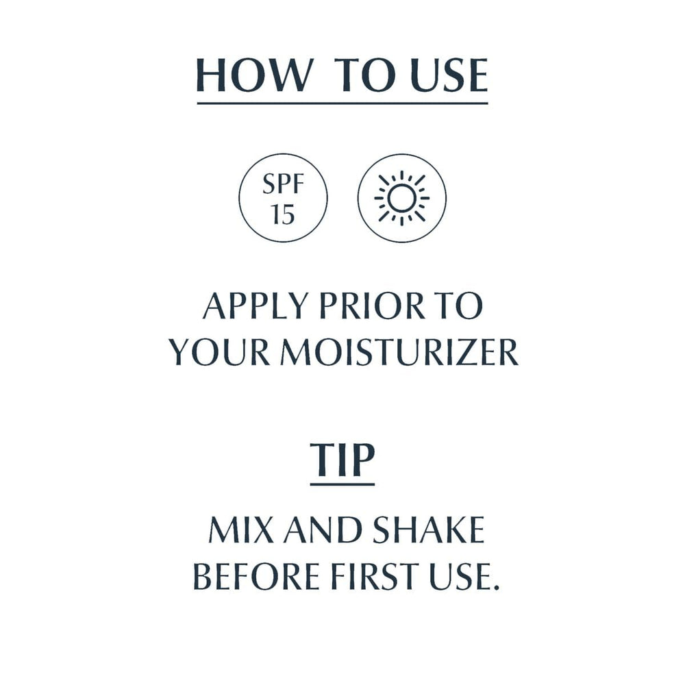 Skincare routine with Vitamin C Booster as makeup base