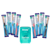 Euro-Tech Extra Soft Toothbrush 8-pack blue-gold variant
