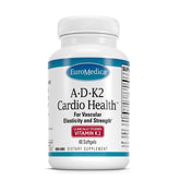 EuroMedica A•D•K2 Cardio Health softgel bottle front view