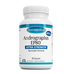 Bottle of EuroMedica Andrographis EP80 for brain health and immune support