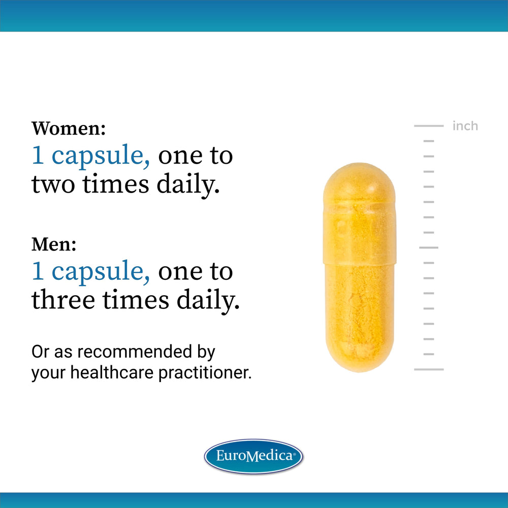 Label highlighting Vitamin B2 on EuroMedica supplement