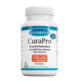 Bottle of EuroMedica CuraPro antioxidant supplement for brain and immune health