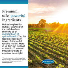 Allergen-free vitamin D3 supplement information