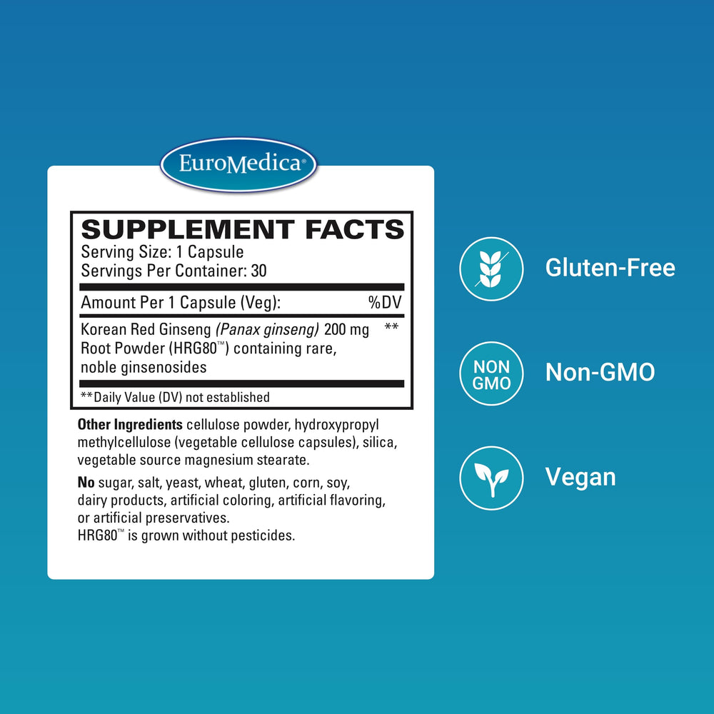 Close-up of HRG80 Korean red ginseng root powder