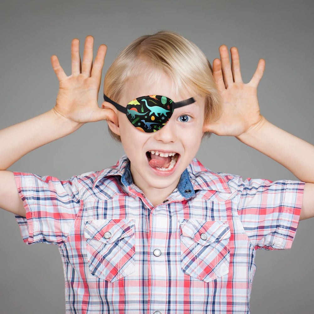 Eurzom 8-piece eye patches for kids – colorful pattern (cool style)