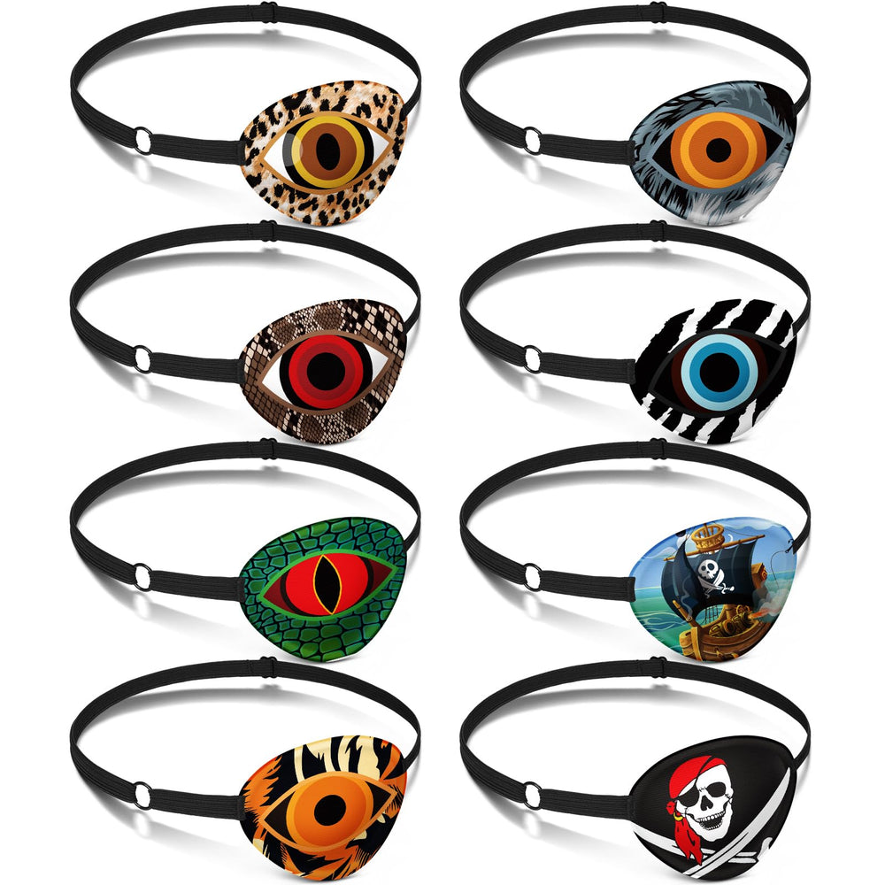 Eurzom 8-pack eye patches for kids with animal style pattern, patch 1