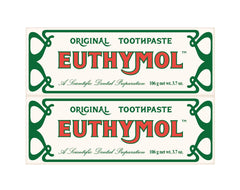 Fluoride-free label and ingredients section on packaging