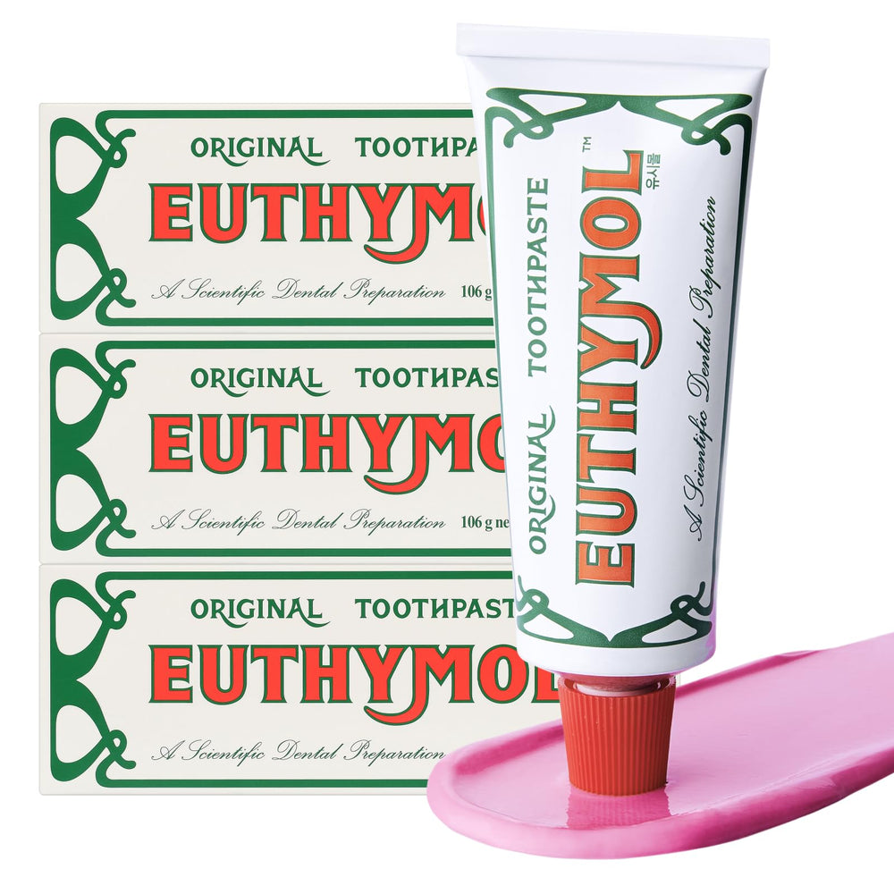 EUTHYMOL Original Pink toothpaste tube close-up