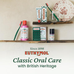 Heritage branding on EUTHYMOL toothpaste label
