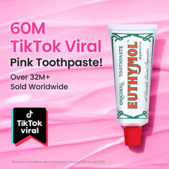 Tube of EUTHYMOL Original Pink Toothpaste