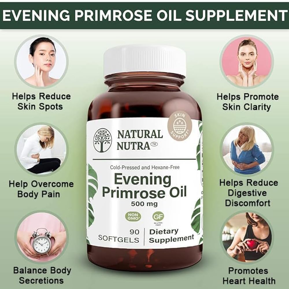 Illustration of heart health with Evening Primrose Oil