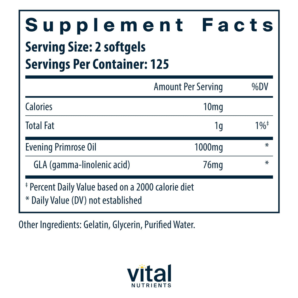 Evening Primrose Oil softgels, 250-count