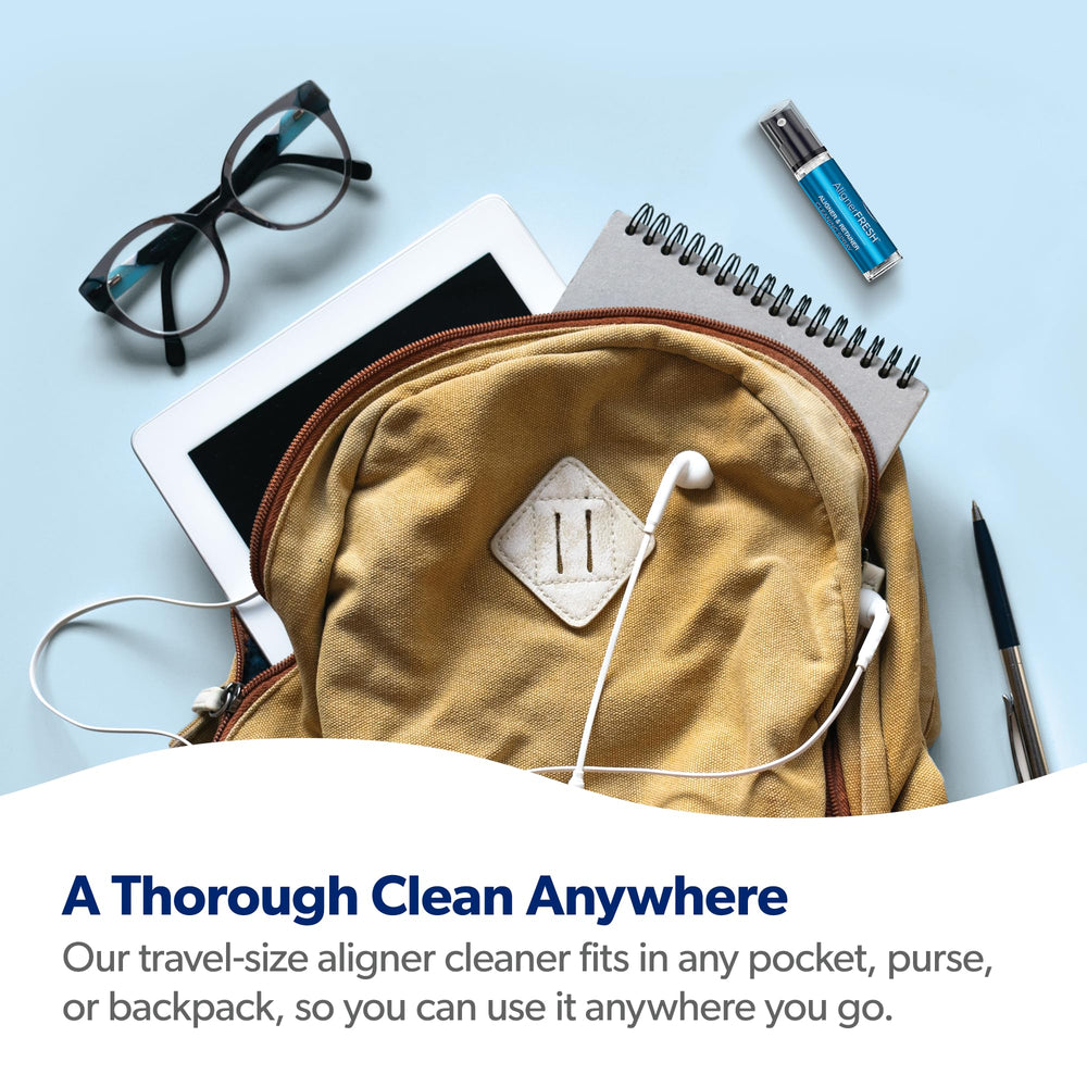 Travel-size pocket-friendly AlignerFresh Cleaning Spray