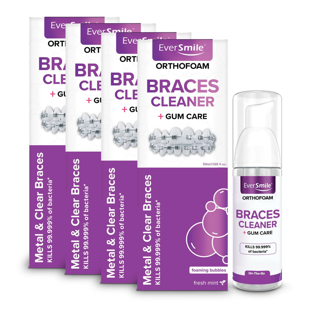 EverSmile OrthoFoam Braces Cleaner bottle – front view