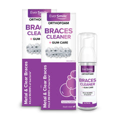 EverSmile OrthoFoam braces cleaner bottle with 50ml 2-pack