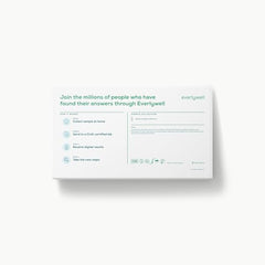 Everlywell CLIA-certified lab badge indicating compliant processing standards.