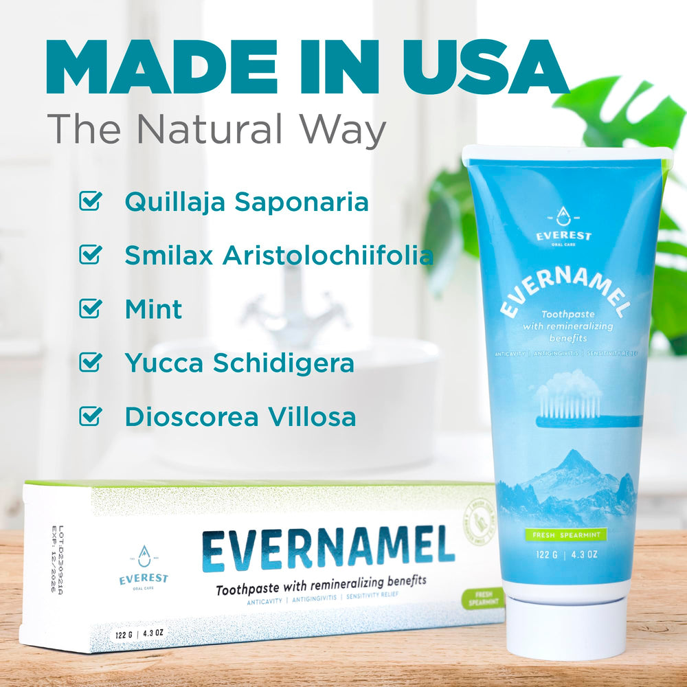 Toothpaste highlighting sensitive teeth care