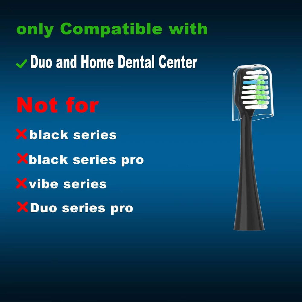 Close-up of Everystep replacement toothbrush head for AquaSonic Duo