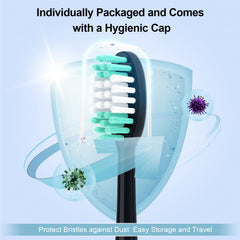 Hygienic cap included for travel with AquaSonic replacement heads