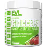 EVL Stacked Greens tub with Orchard Apple flavor label