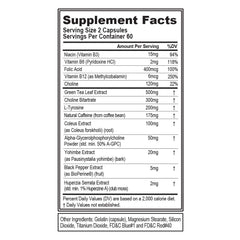 Close-up of green tea extract and caffeine ingredients