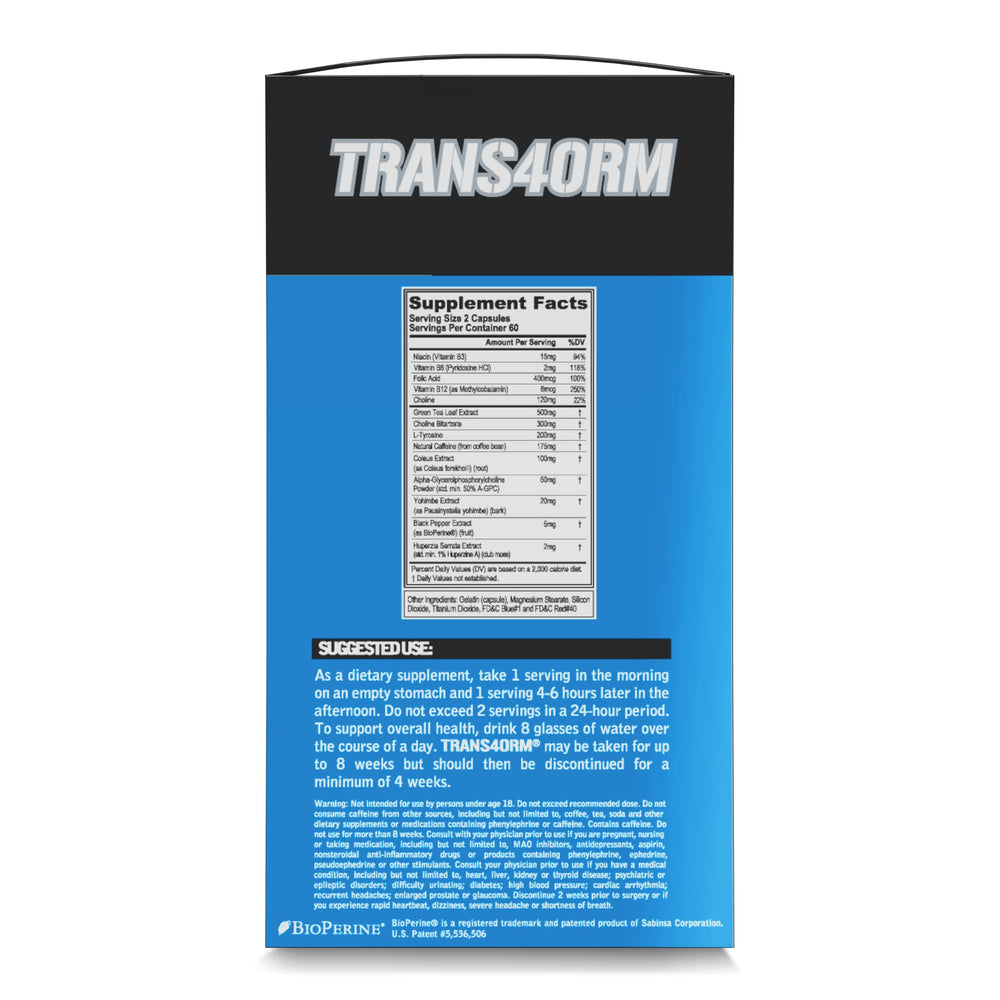 List of key ingredients with CLA, Carnitine, Garcinia Cambogia, Tyrosine and Yohimbe