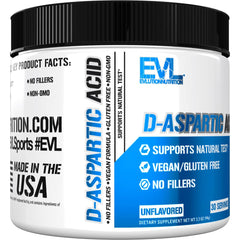 Evlution DAA powder athlete in gym illustrates drive and vigor during workouts