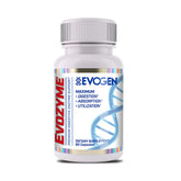 Evogen Evozyme bottle showing 60 capsules for digestive enzymes