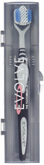 EVOLVE toothbrush with triple-flexing brush-head design