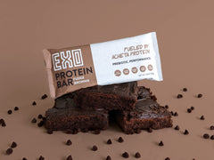 Exo protein bars assorted flavors close-up highlighting dessert-inspired taste.
