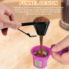 Extended ergonomic handle for mess-free scooping