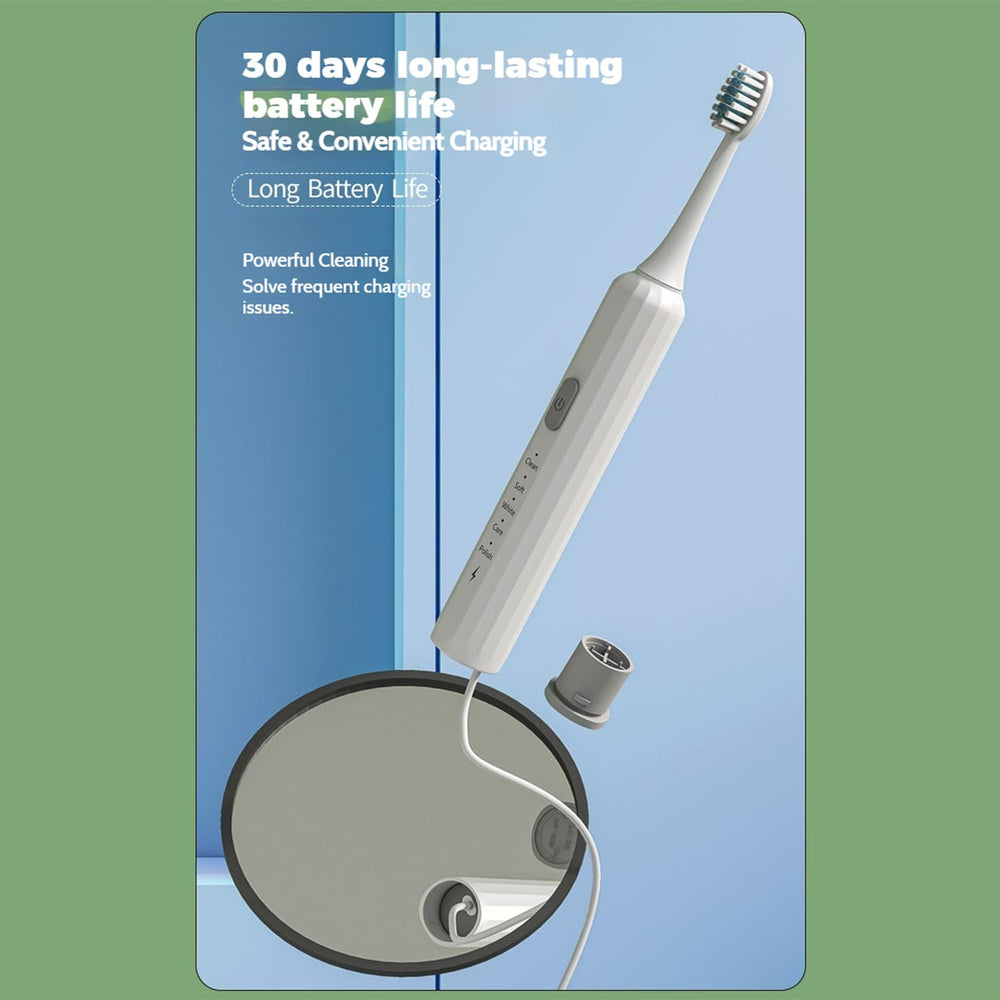 Two extra brush heads included