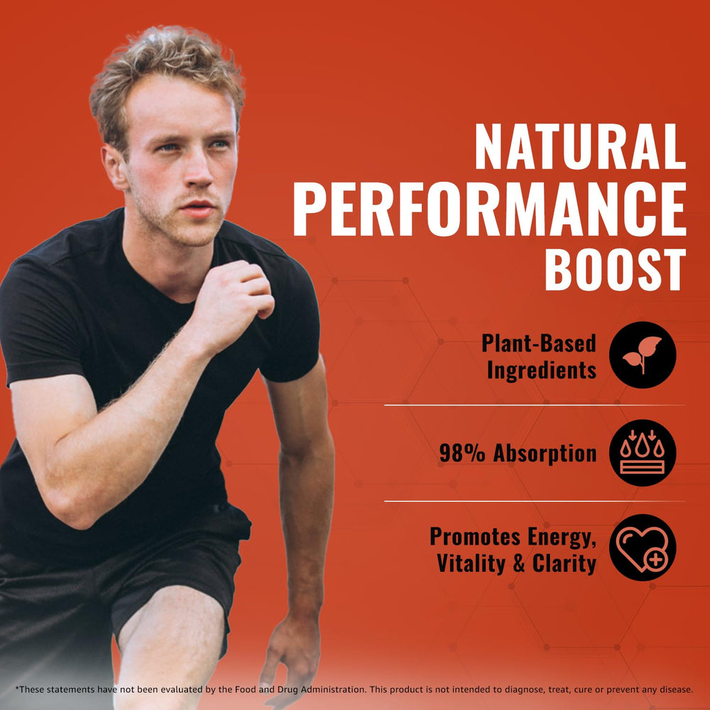 Vegan and Non-GMO certification icons on bottle