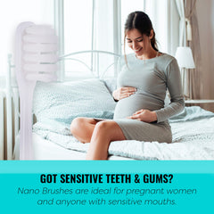 Bright, healthy smile after using extra soft toothbrush