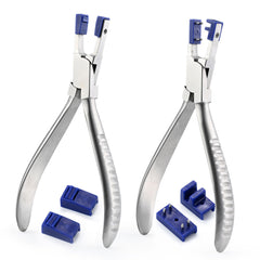 Pliers with rubber tips for safe eyeglass repairs