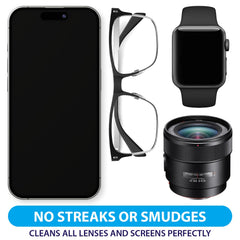 On-the-go eyeglass wipes for travel