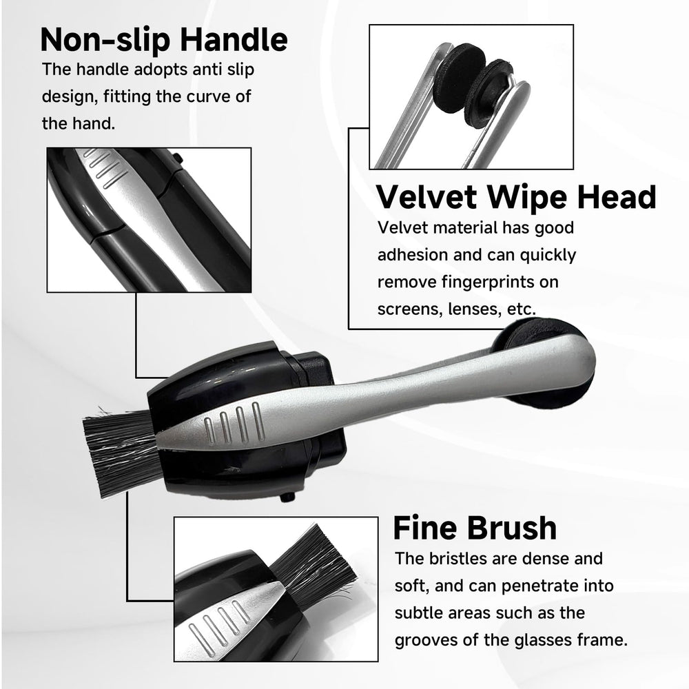 Person using Eye Glasses Cleaner 3PC on glasses