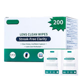 Eye glasses cleaner wipes pack with 200 pieces
