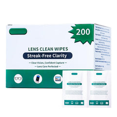 Eye glasses cleaner wipes pack with 200 pieces