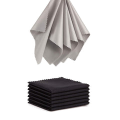 12-pack microfiber cleaning cloth for eye glasses, 5x6 inches