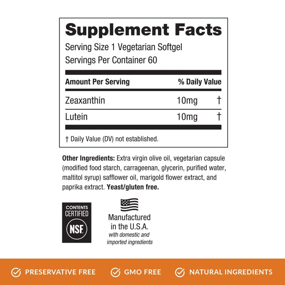 Vision health concept illustrating lutein and zeaxanthin support