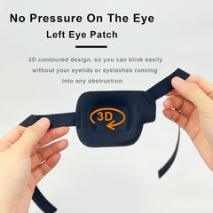 3D left-eye eye patch in pink for amblyopia