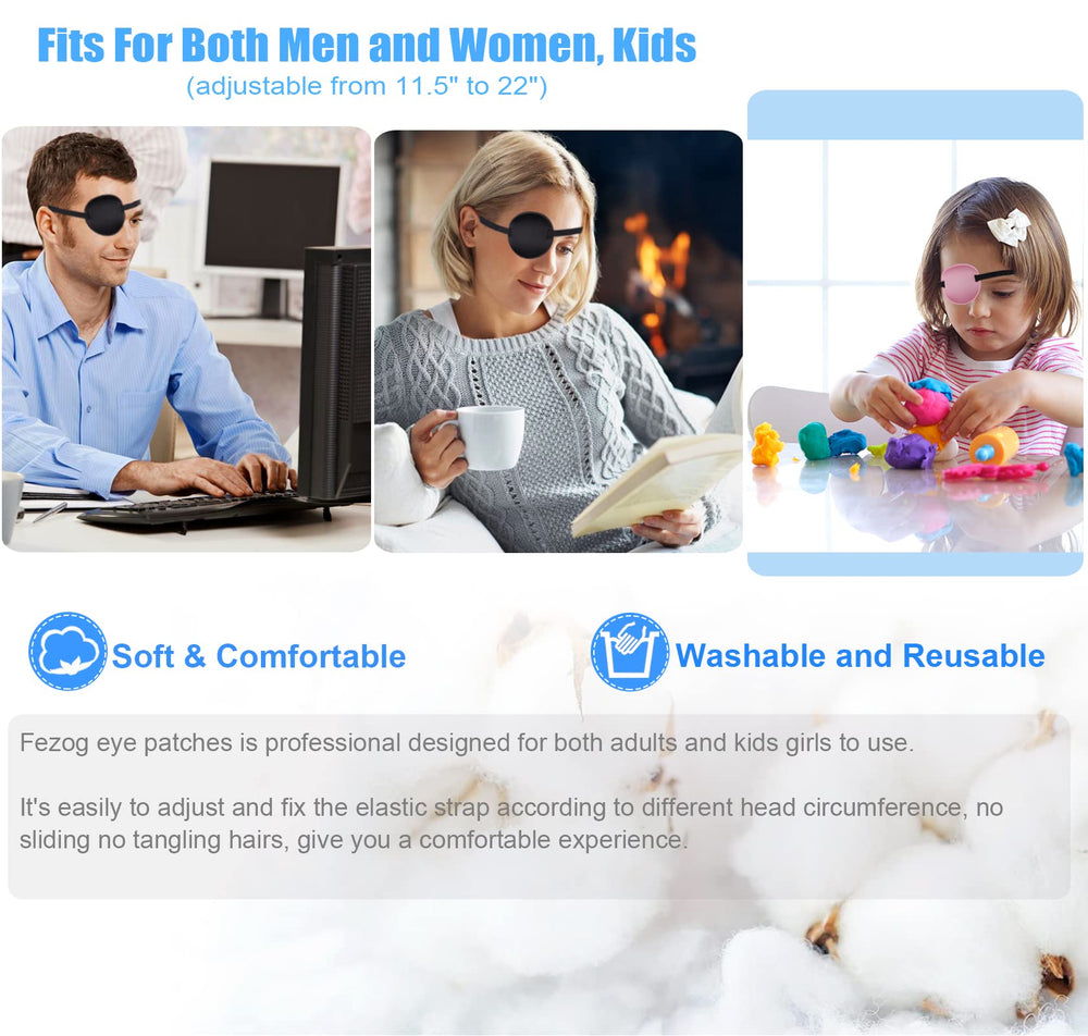 Eye patch covering full eye for amblyopia treatment